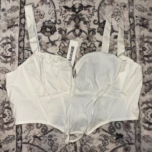 Garage Ivory Crop Top with Straps